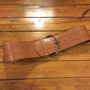 Anthropologie 100% Leather Tan Belt